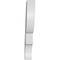 Ekena Millwork 3-in. W x 18-in. D x 24-in. H Ridgewood Architectural Grade PVC Knee Brace BRCP03X18X24RID - alternate 5